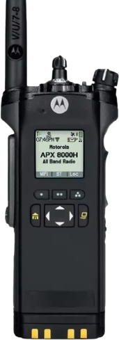 The APX-style handheld radio featured in BeamMDT